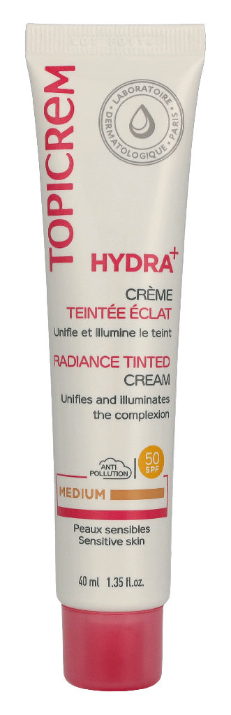 Topicrem Hydra+ Radiance Tinted Cream SPF 50 40 ml