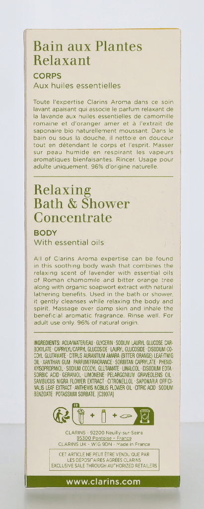 Clarins Relax Bath & Shower Concentrate 200 ml