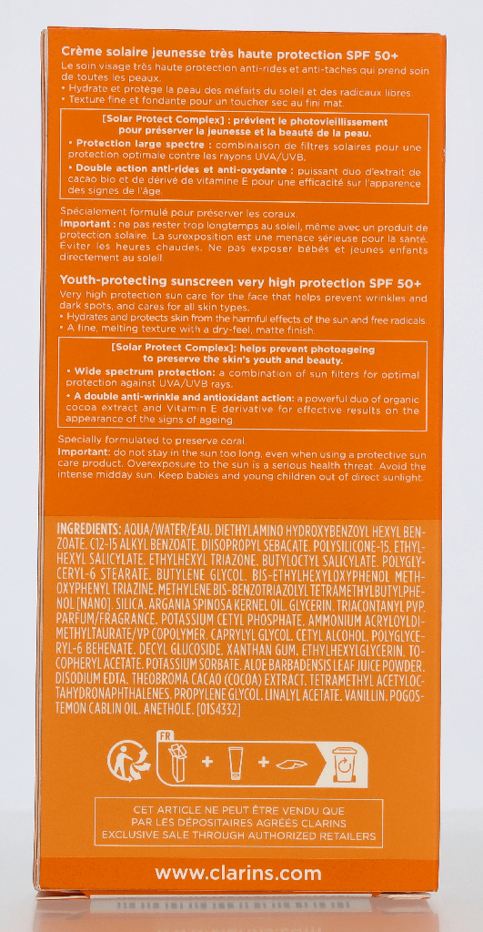 Clarins Youth-Protecting Sunscreen SPF50 50 ml
