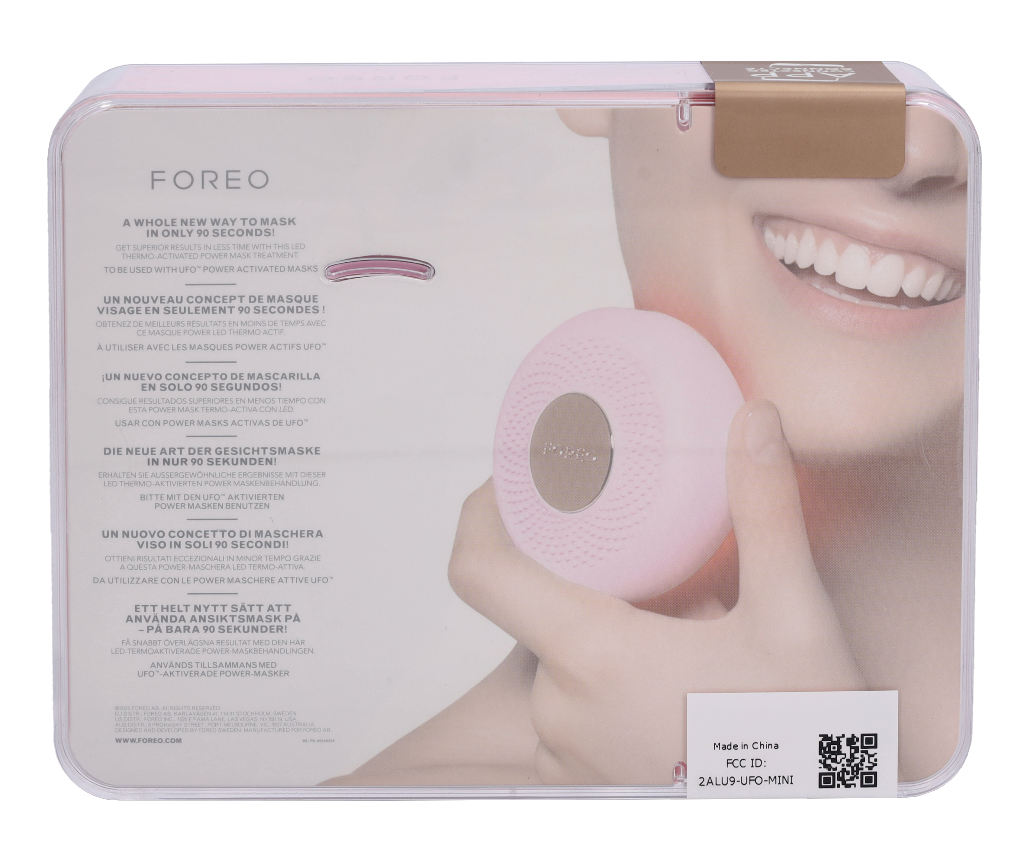 Foreo Ufo 2 Mini Power Mask & Light Therapy - Pearl Pink 1 stuk