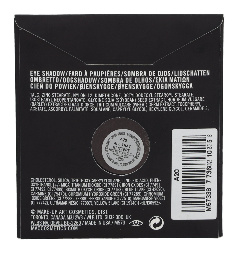 MAC Small Eye Shadow Pro Palette - Refill 1.3 gr