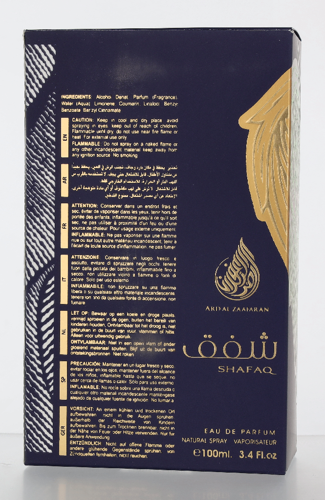 Ard Al Zaafaran Shafaq Edp Spray 100 ml