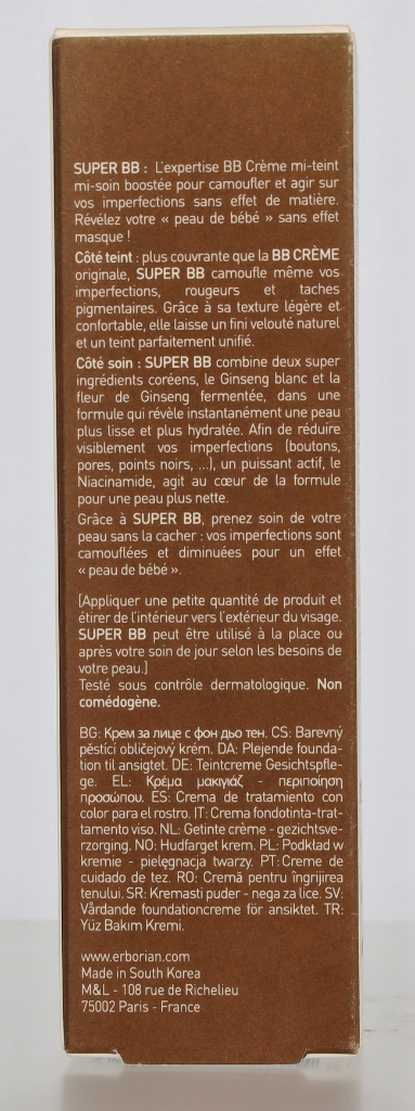 Erborian Super BB Covering Care-Cream SPF20 40 ml