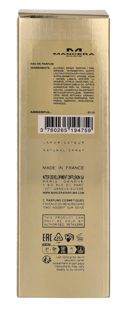 Mancera Amberful Eau de Parfum Spray