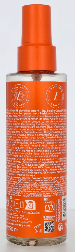 Lancaster Sun Beauty Nude Skin Sensation High Protection SPF30 150 ml