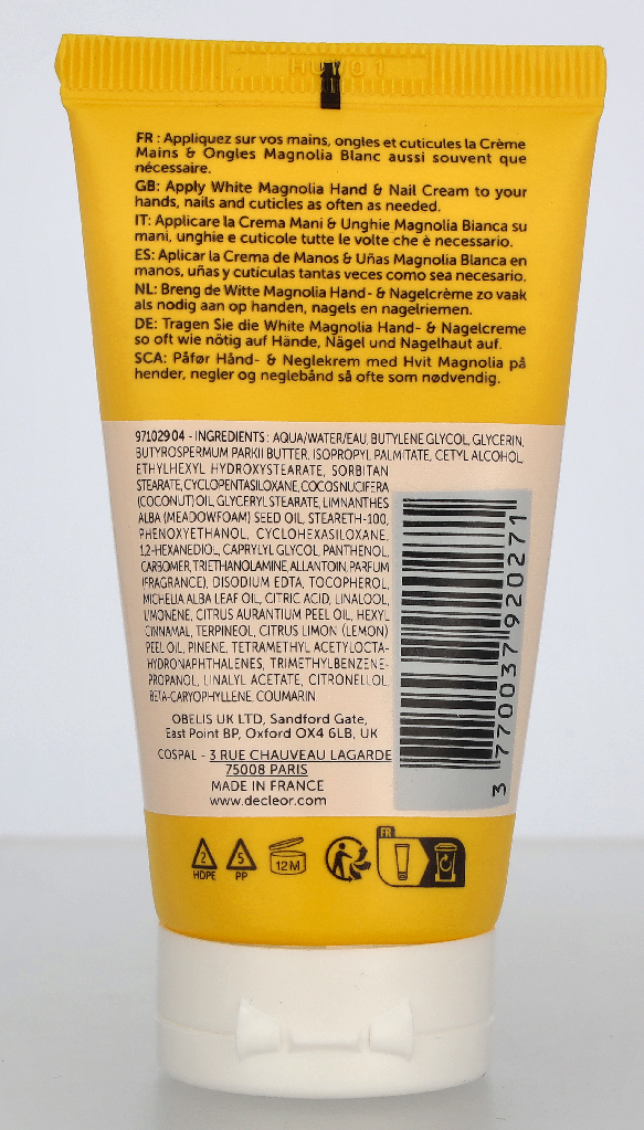 Decleor White Magnolia Hand & Nail Cream 50 ml