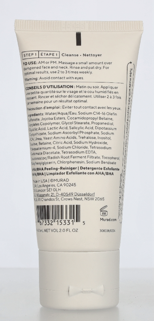 Murad Hydration AHA/BHA Exfoliating Cleanser 60 ml