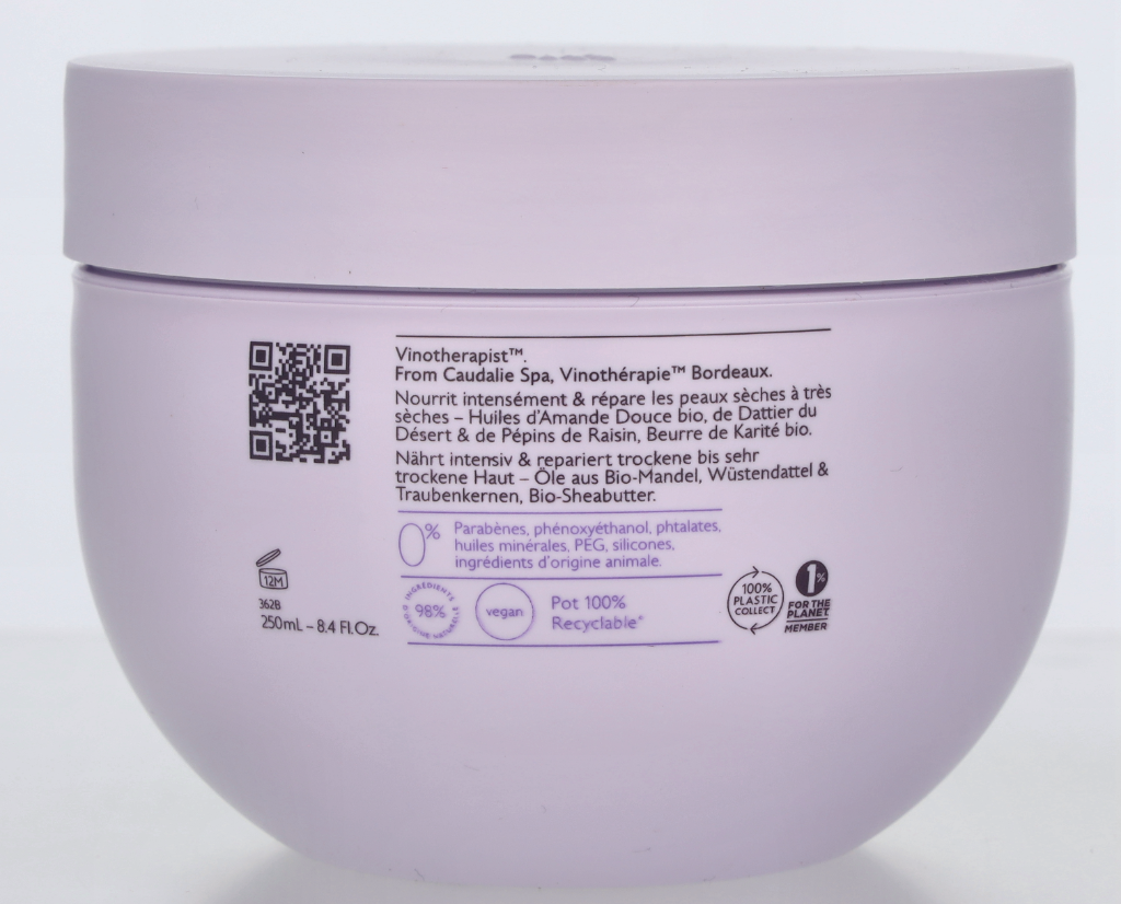 VINOTHERAPIST BEURRE CORPS VEGAN RELIPIDANT - POT VINOTHERAPIST BEURRE CORPS VEGAN RELIPIDANT - POT 250ml 250 g