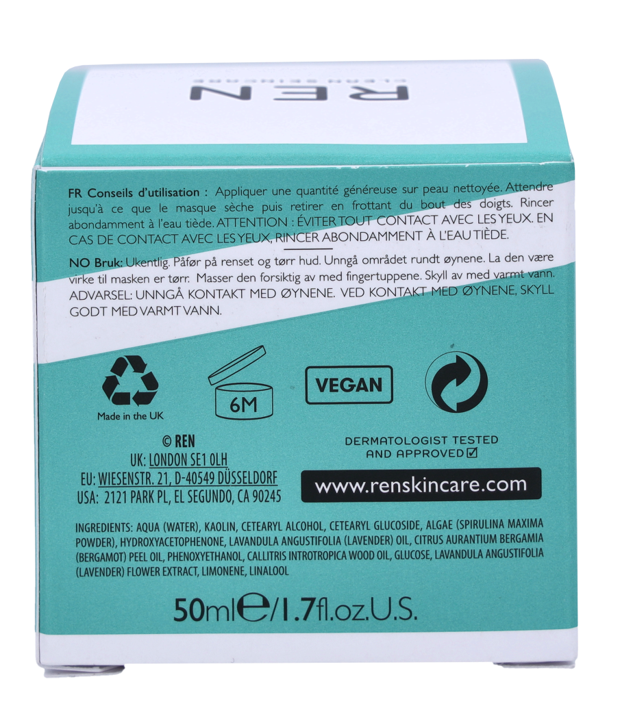 REN Clearcalm Invisible Pores Detox Mask 50 ml