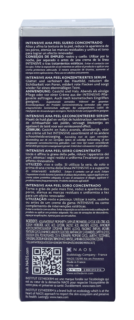 Esthederm Intensive AHA Peel Uneven Microrelief 30 ml