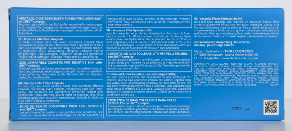 Declare Hydro Balance Moisture 24H Effect Ampoule Set 17.5 ml