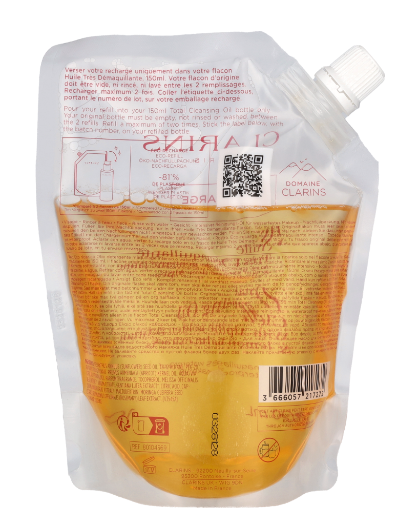 Clarins Total Cleansing Oil Eco Refill 300 ml