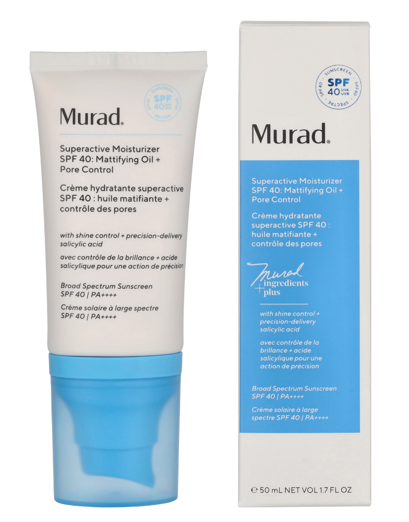 Murad Superactive Moisturizer Oil + Pore Control SPF40 50 ml