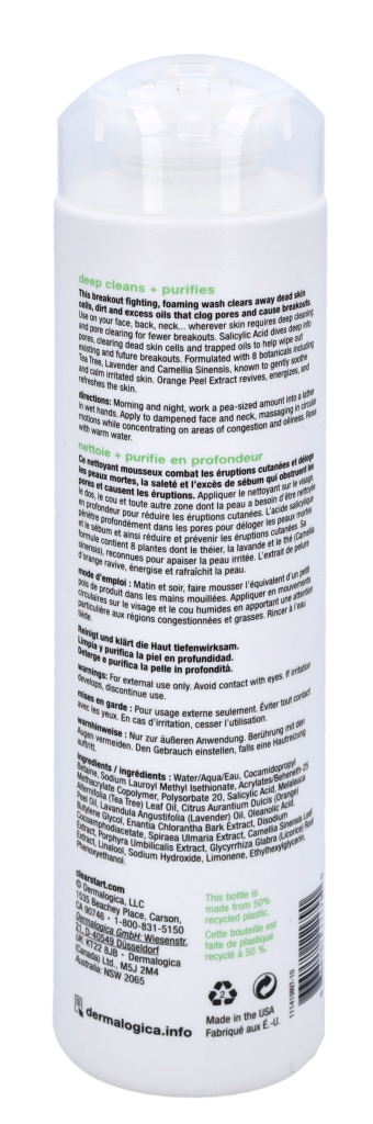 Dermalogica ClearStart Breakout Clearing Foaming Wash 295 ml