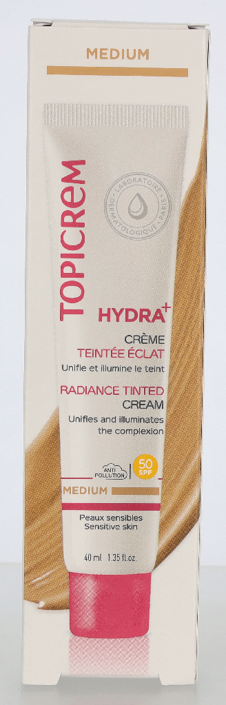 Topicrem Hydra+ Radiance Tinted Cream SPF 50 40 ml