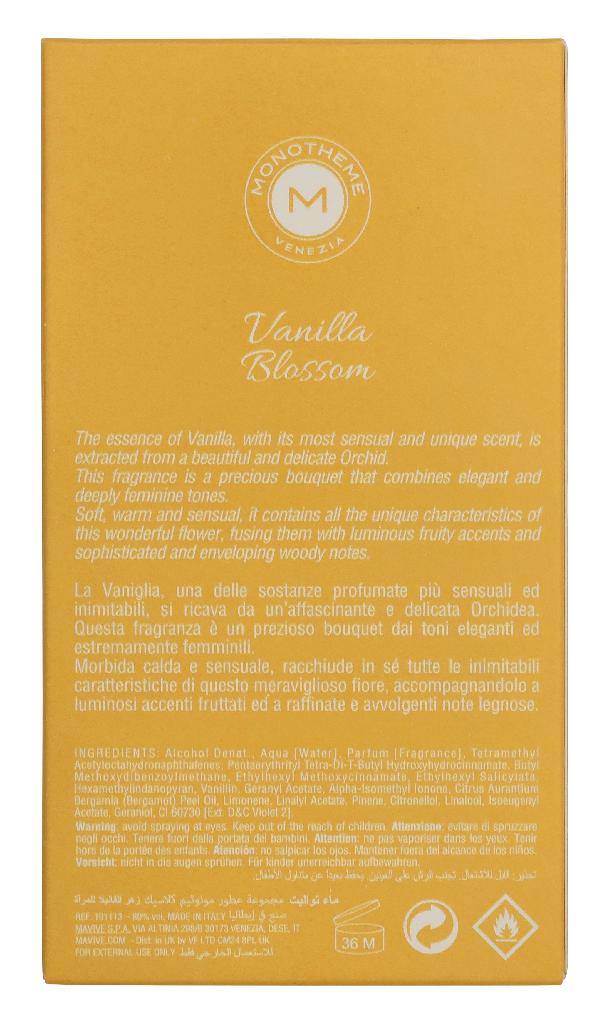 Monotheme Vanille Blossom Edt Spray 100 ml