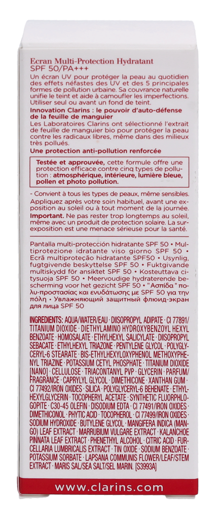 Clarins UV Plus [5P] Multi-Protection Moist. Screen SPF50 30 ml