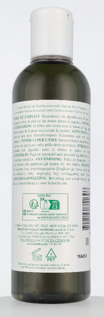 Kiehl's Cucumber Herbal Alcohol Free Toner 250ml