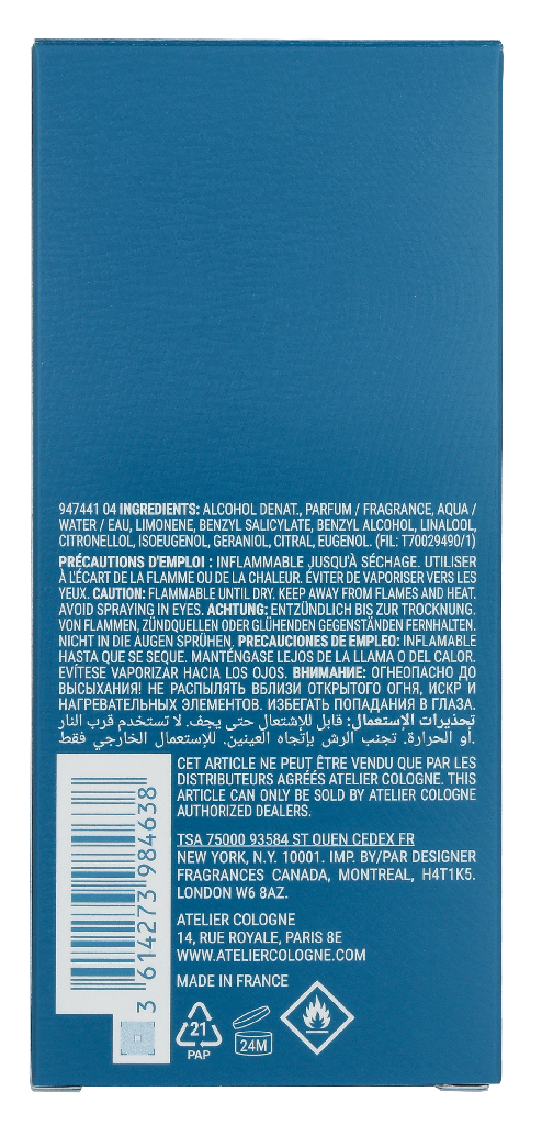Atelier Cologne Clementine California Edp Spray 100 ml