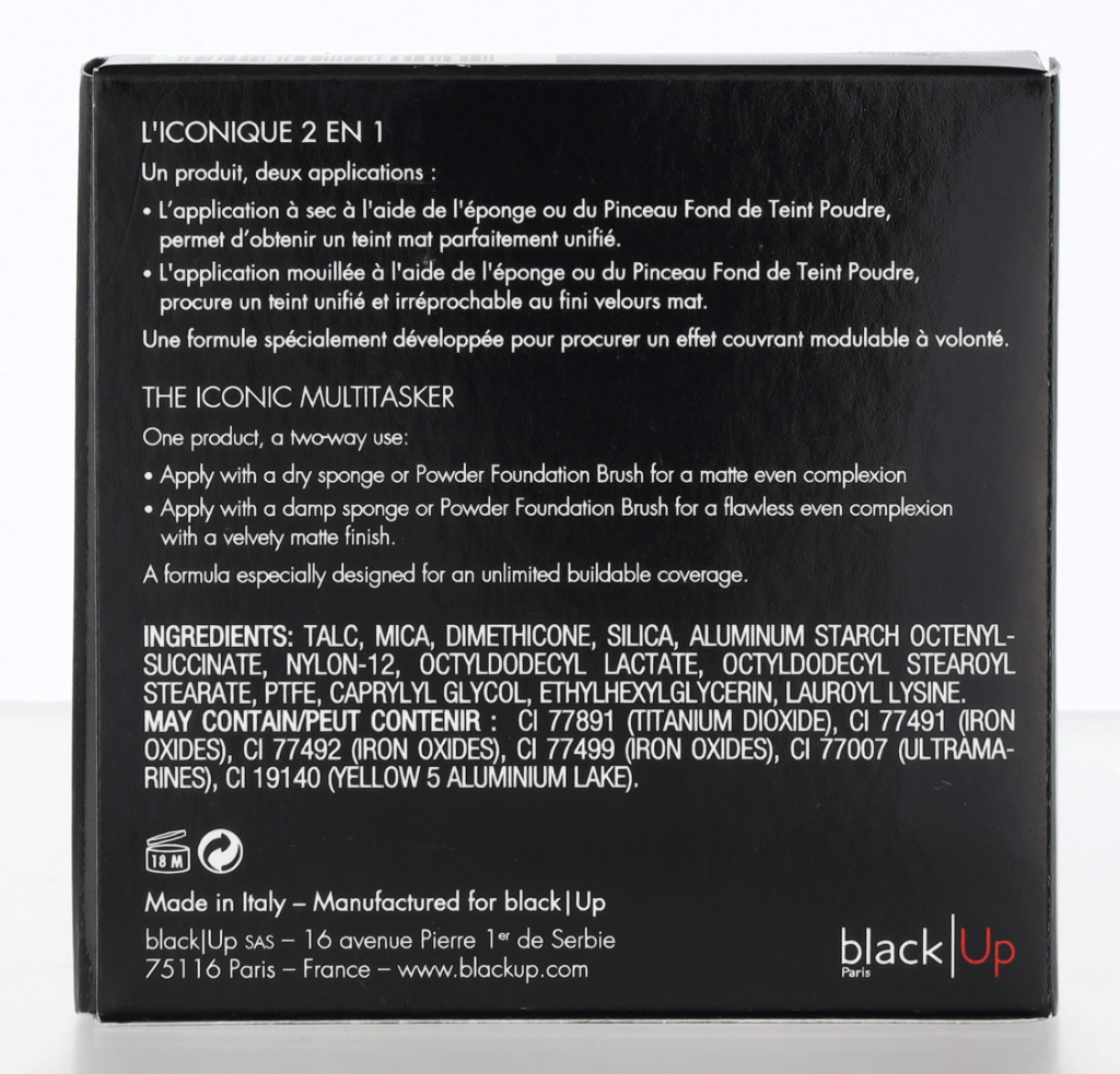 Black Up Two Way Cake Compact Powder