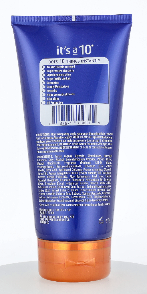 It's A 10 Miracle Deep Conditioner Plus Keratin 148 ml