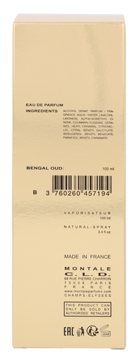 Montale Bengal Oud Eau de parfum Spray 100ml