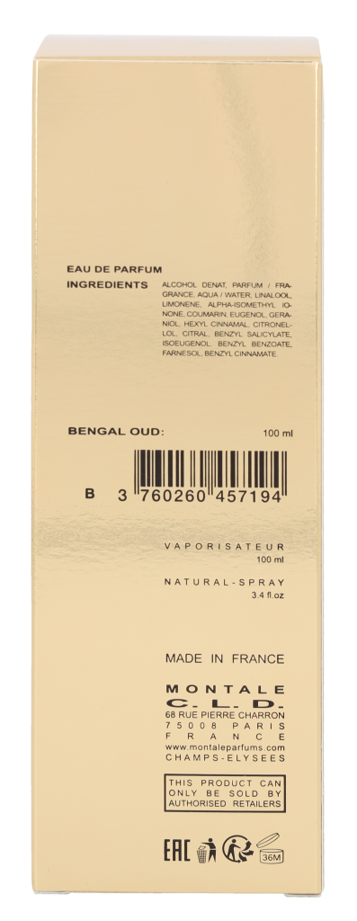 Montale Bengal Oud Eau de parfum Spray 100ml