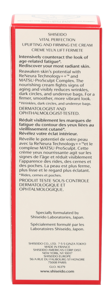 Shiseido Vital Perfection Uplifting And Firming Eye Cream 15 ml