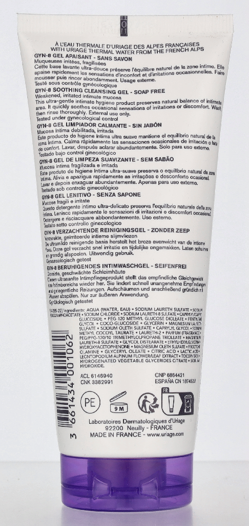 Uriage Gyn-8 Soothing Cleansing Gel 100 ml