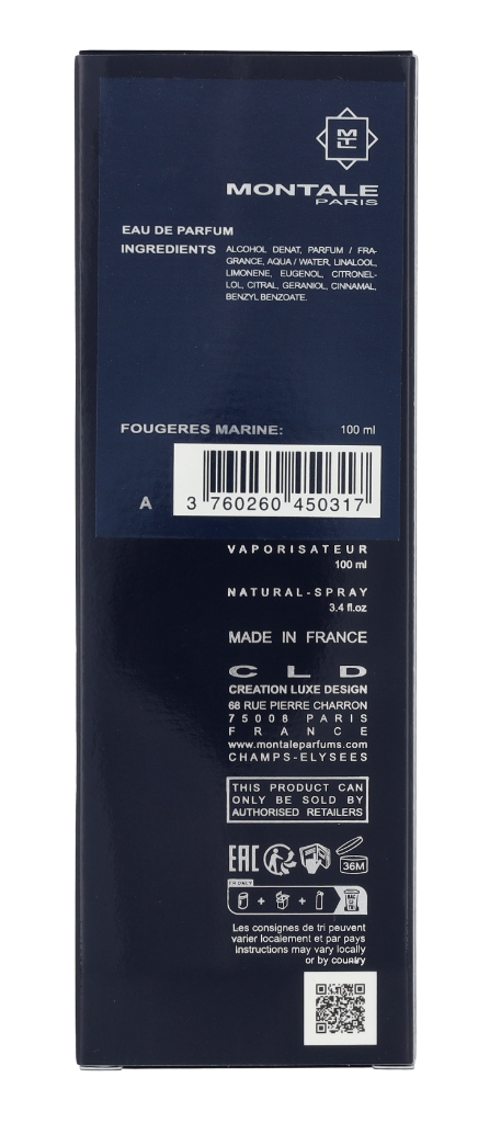 Montale Fougeres Marine Eau de parfum Spray 100ml