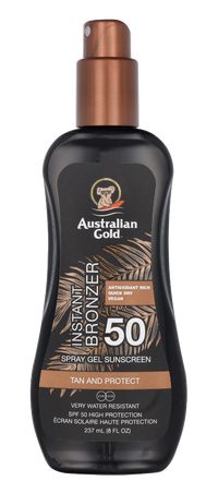 Australian Gold Spray Gel Instant Bronzer SPF50 237 ml
