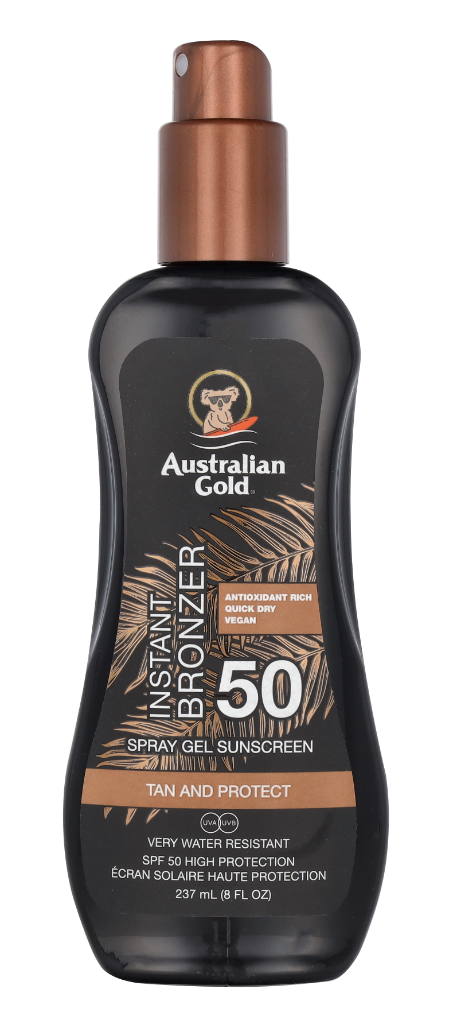 Australian Gold Spray Gel Instant Bronzer SPF50 237 ml
