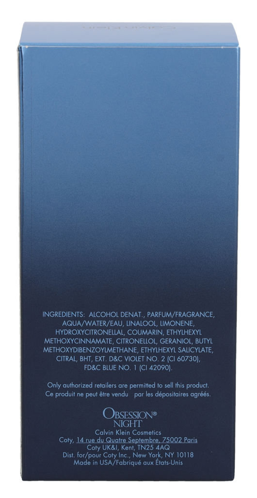Calvin Klein Obsession Night For Women Edp Spray 100 ml