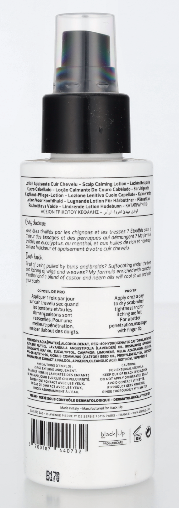 Black Up Scalp Down Calming Lotion 75 ml