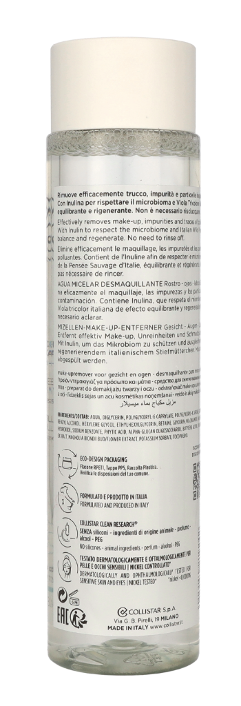 Collistar Make-Up Removing Micellar Water 250 ml