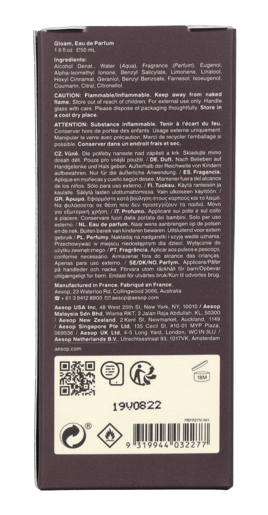 Aesop Gloam Edp Spray 50 ml