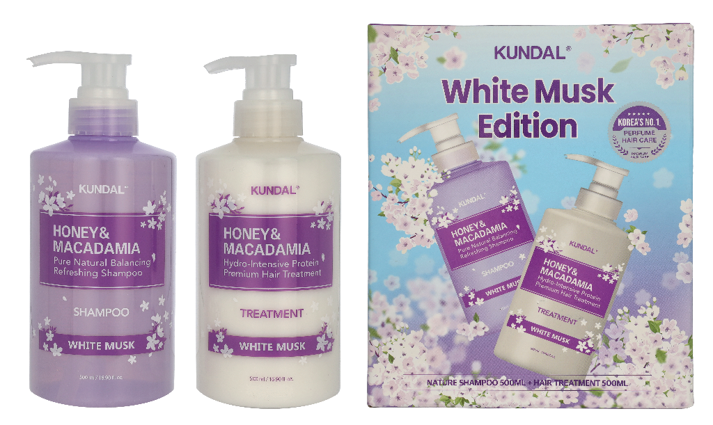 Kundal Honey & Macadamia White Musk Edition Set 1000 ml