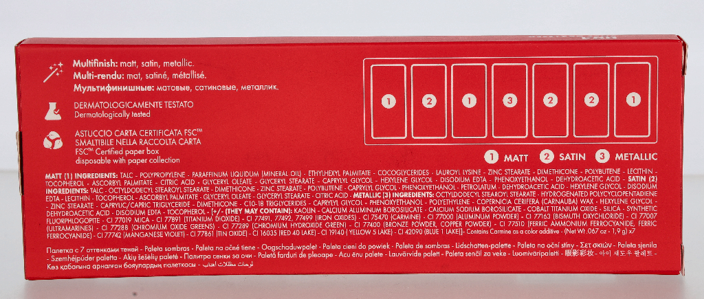 Pupa Make Up Stories Comp. 7 Multi-Finish Eyeshadow Palette 13.30 g