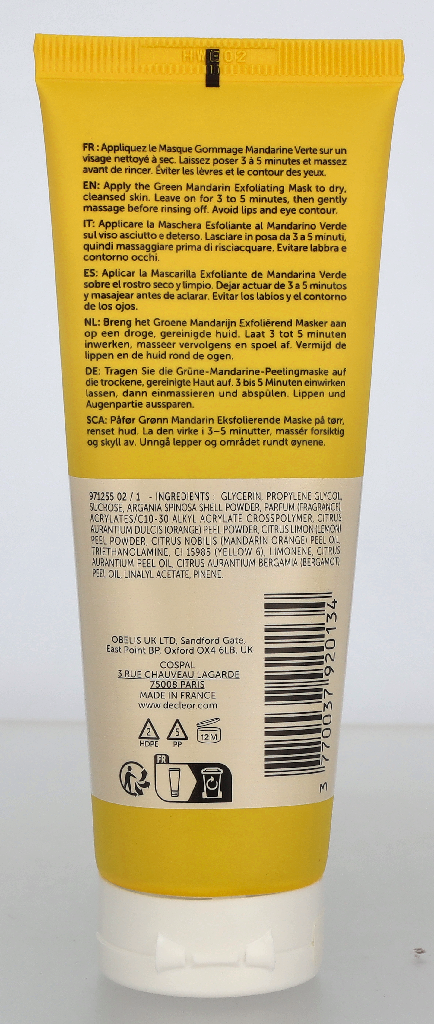 Decleor Green Mandarin Scrub Mask 75 ml