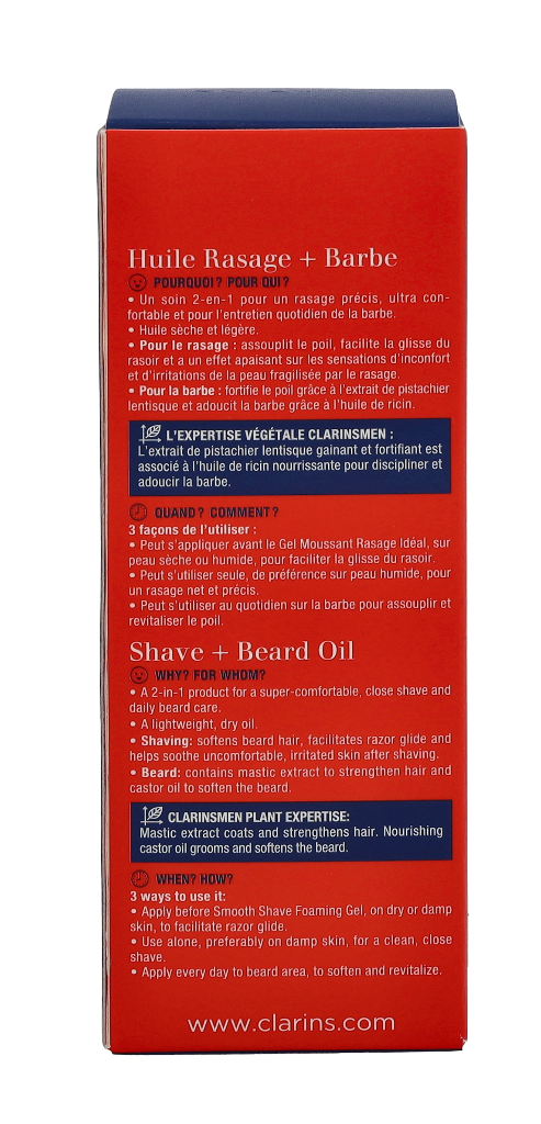 Clarins Men Shave + Beard Oil 30 ml