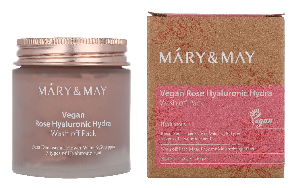 Mary & May Rose Hyaluronic Hydra Wash Off Pack 125 g