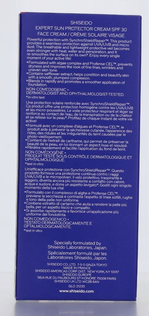 Shiseido Expert Sun Protector Face Cream SPF30 50 ml