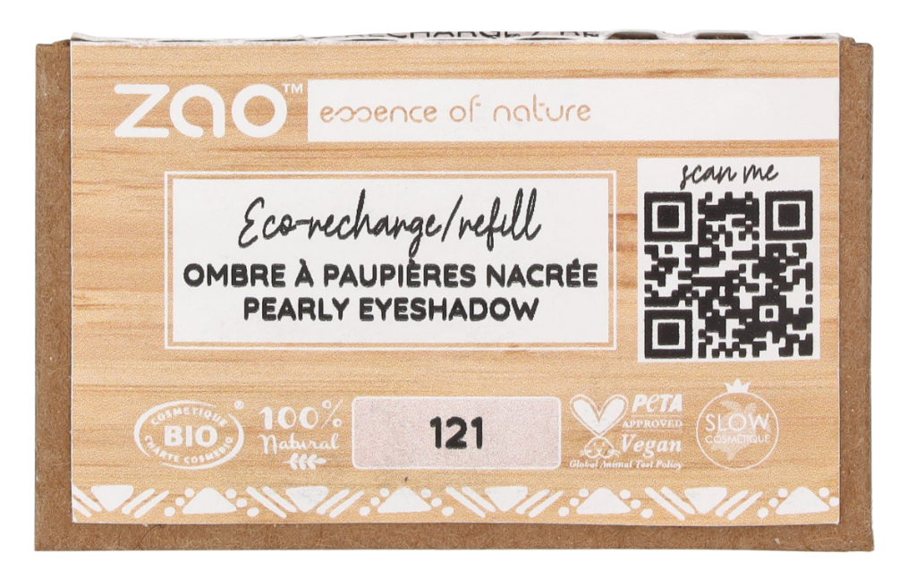 Zao Rectangle Shiny Eyeshadow - Refill 1.30 g