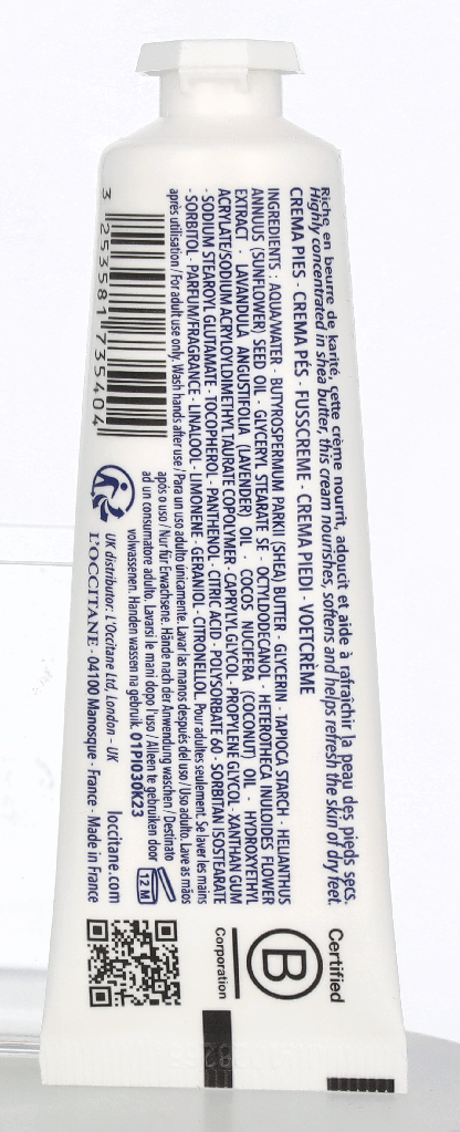 L'Occitane Foot Cream - Dry Skin