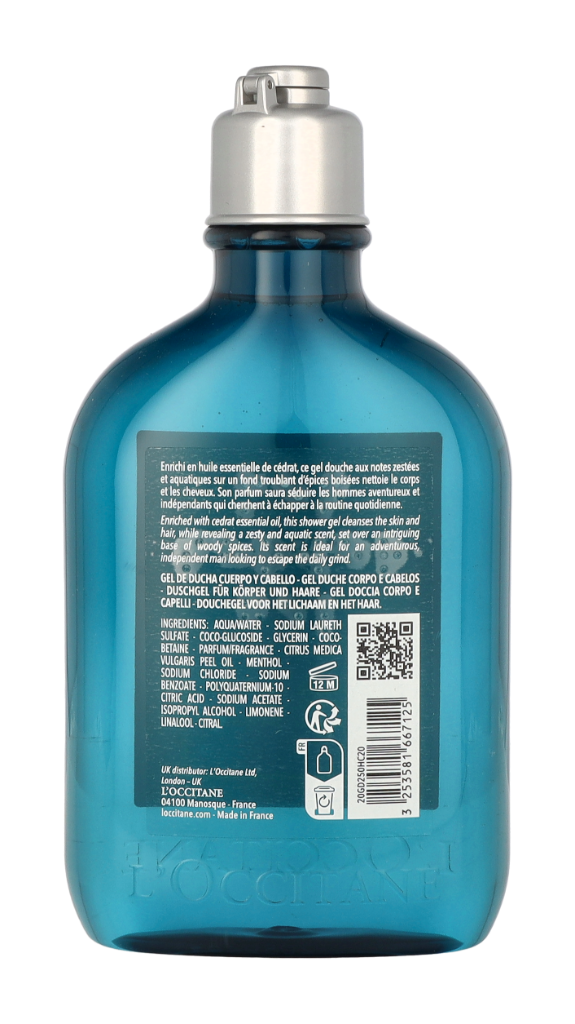 L'Occitane Homme Cap Cedrat Shower Gel - Refill