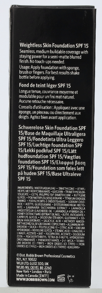 Bobbi Brown Weigthless Skin Foundation SPF15 30 ml