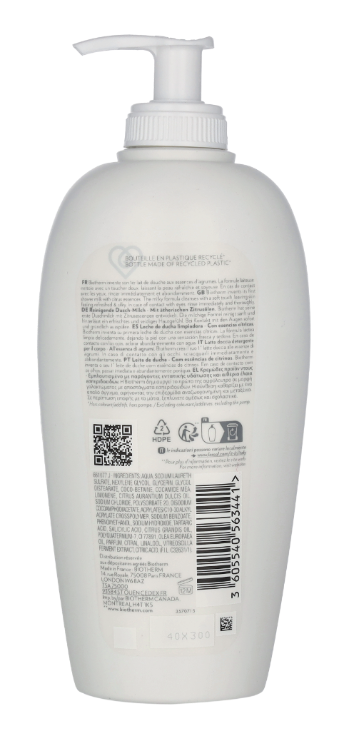 Biotherm Cleansing Shower Milk 400 ml