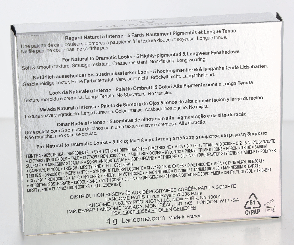 Lancome Hypnose 5 Eyeshadows Palette