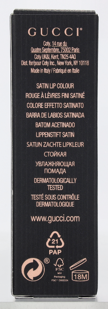 Gucci Rouge Satin Lip Colour 3.50 g
