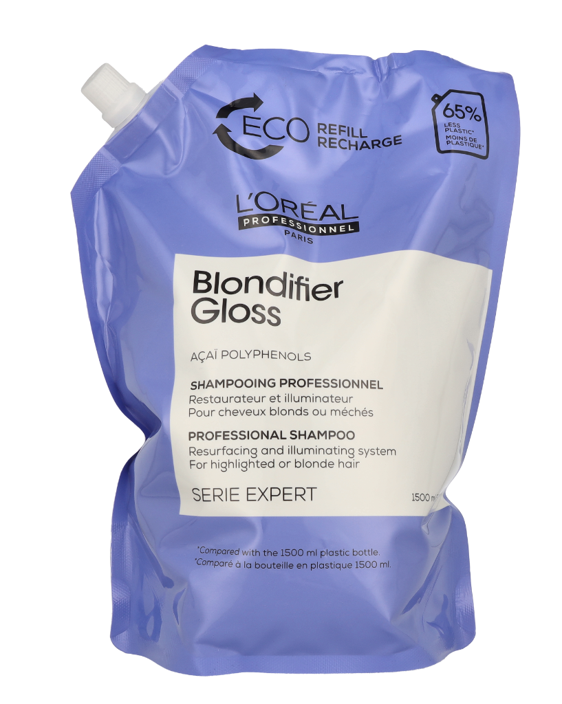 L'Oreal Serie Expert Blondifier Gloss Shampoo Refill 1500 ml